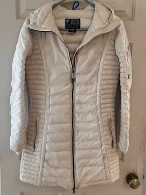 Kuhl Spyfire Long Down Parka in Ivory Small